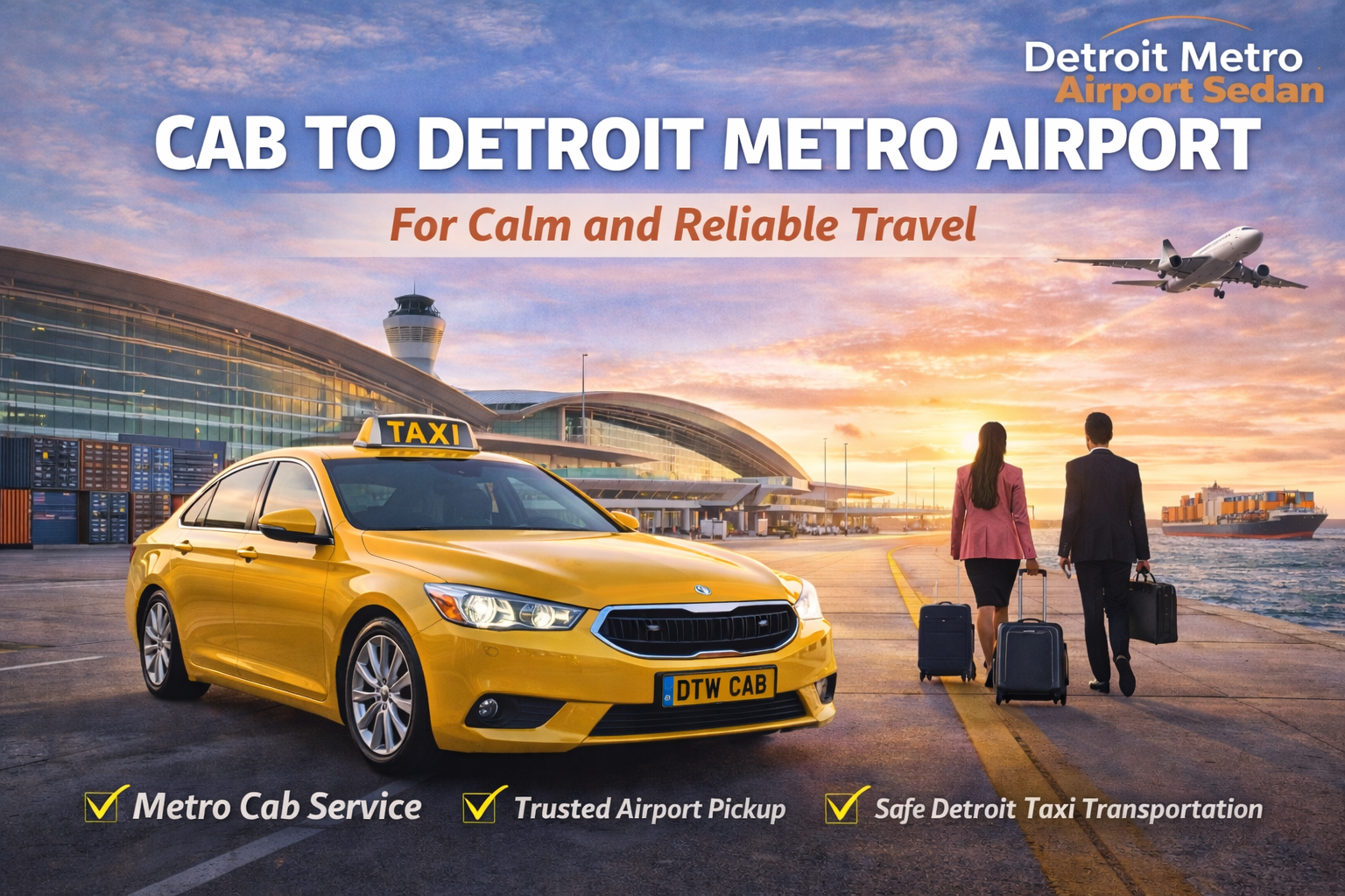 CAB TO DETROIT METRO AIRPORT